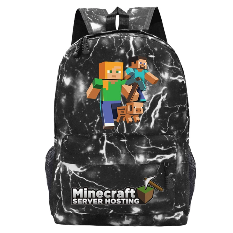 Детский рюкзак-плечевая сумка (Minecraft), принтая школьная сумка, один размер, легкий 0.311 кг