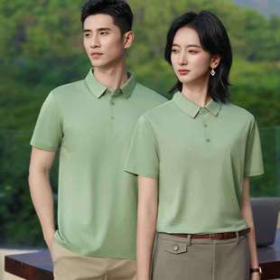 Summer New Style Seamless Lapel Polo Short-Sleeved T-Shirt Advertising Cultural Shirt Work Clothes Factory Clothes Printed with Logo