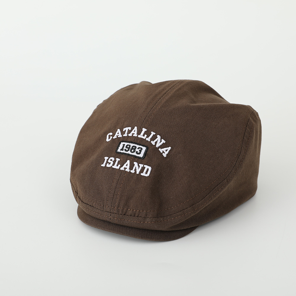 Boina infantil otoño-invierno para niños bebés 2024 nuevo invierno para niños guapo lengua de pato Gran Bretaña