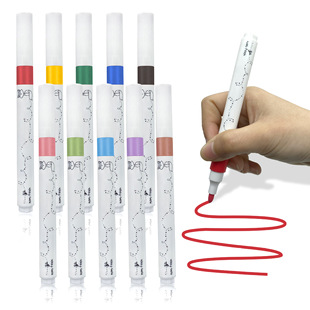 10-Color Kidsren's Art Painting Acrylic Pen, Opaque and Non-Toxic Acrylic Marker Pen for Kindergarten