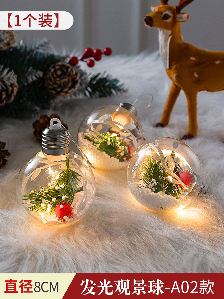 Bola pintada de Navidad Bola de perlas macaron galvanoplastia Bola brillante pintada Bola de forma especial colgante árbol de Navidad bola decorativa