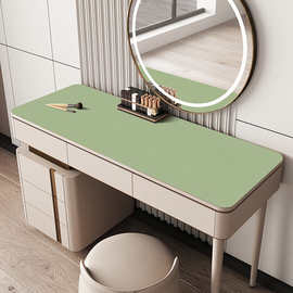 皮革桌垫网红化妆台防尘防水桌面垫子梳妆台ins化妆桌轻奢保护垫