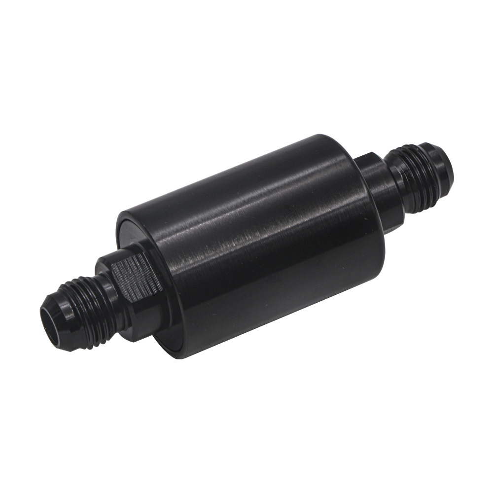 Car Modified Fuel Filter AN6 Filter Car Fuel Filter Black Auto Parts Filter Fuel Filter