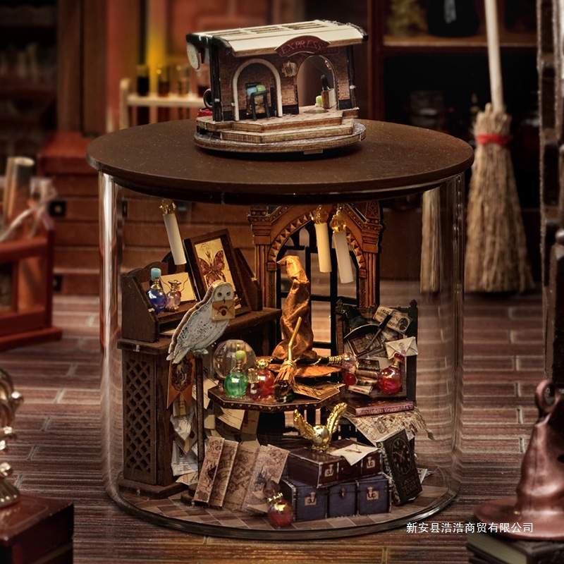 コテージドリームボトル手組み立てハウスシーンモデルハリーポッターマジックコテージ誕生日プレゼント女性木製