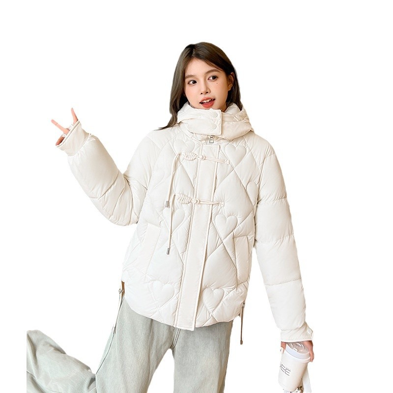 Algodón mujer 2024 invierno chaqueta gruesa nueva chaqueta de algodón de plumón corto pequeño nuevo estilo chino chaqueta de algodón de hebilla
