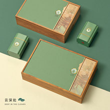 新款半斤一斤装绿茶碧螺春茶龙井茶包装茶叶礼盒手提袋礼品盒空盒