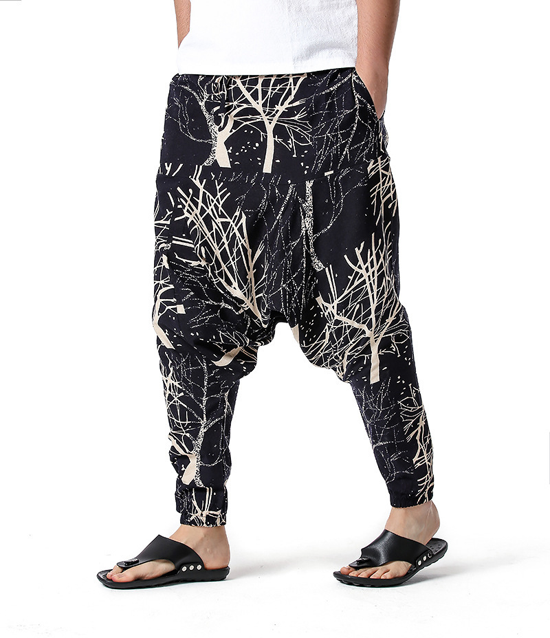 men's and women's foreign trade Harun yoga pants loose bohemian pants hanging pants moth pants 79