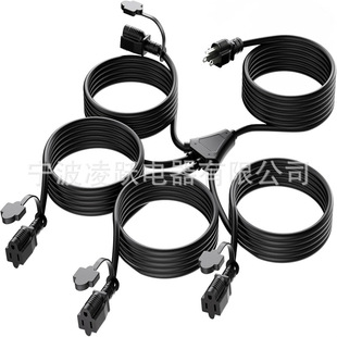 K Kasonic - 31ft Christmas Light Outdoor Extension Cord with Multi-Outlet