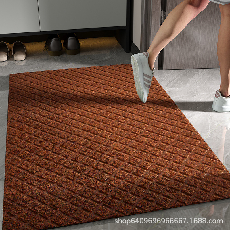 Alfombrilla de puerta de entrada Alfombra antideslizante y resistente a la suciedad para exteriores de lujo Alfombrilla de puerta cortada para el hogar Alfombrilla de puerta de entrada