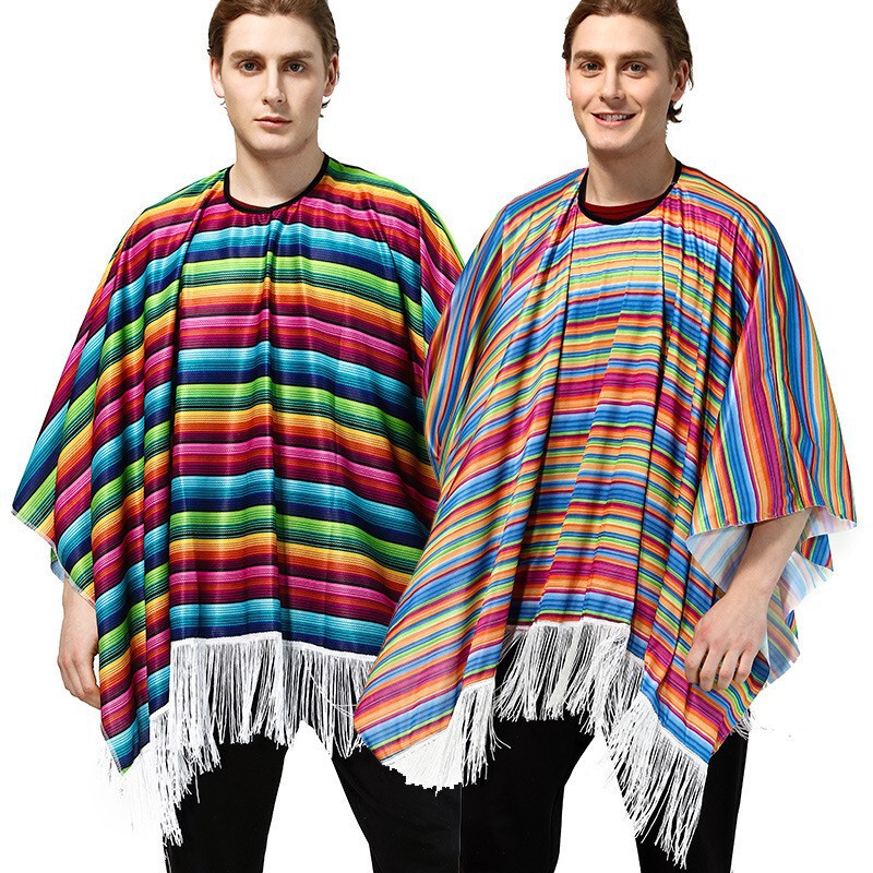Cosplay Holiday Party Adult Mexican Costume Mexican Ethnic Style Cape Mexican Style Cape Cosplay Holiday Party Adult Mexican Costume Mexican Ethnic Style Cape Mexican Style Cape