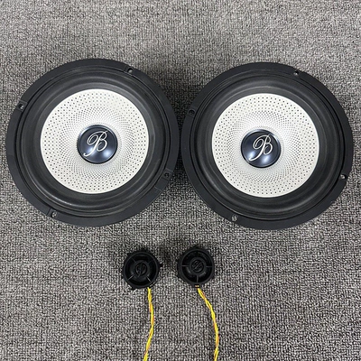 Car speaker/subwoofer car audio 6.5inch universal - single-speaker-universal-2-mid-bass-speakers-2-tweeters-5-year-warranty