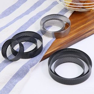 Customized Tart Ring with Holes, Round Non-Stick Mousse Ring, French Cheese Tart Mold, Fruit Tart Ring, Biscuit Cake Mold Wholesale