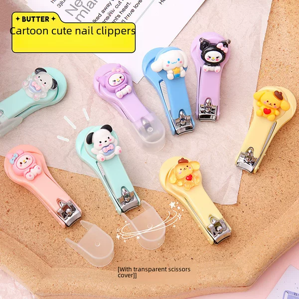 Creative Macaron Small Nail Clipper, Single-Pack Student Portable Nail Clipper, High-Quality Anti-Splash Nail Clipper