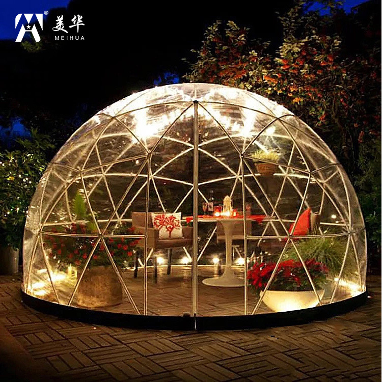 Fábrica al por mayor Comercio exterior ABS portátil esférica habitación estrellada Sala transparente comedor bar móvil jardín casa