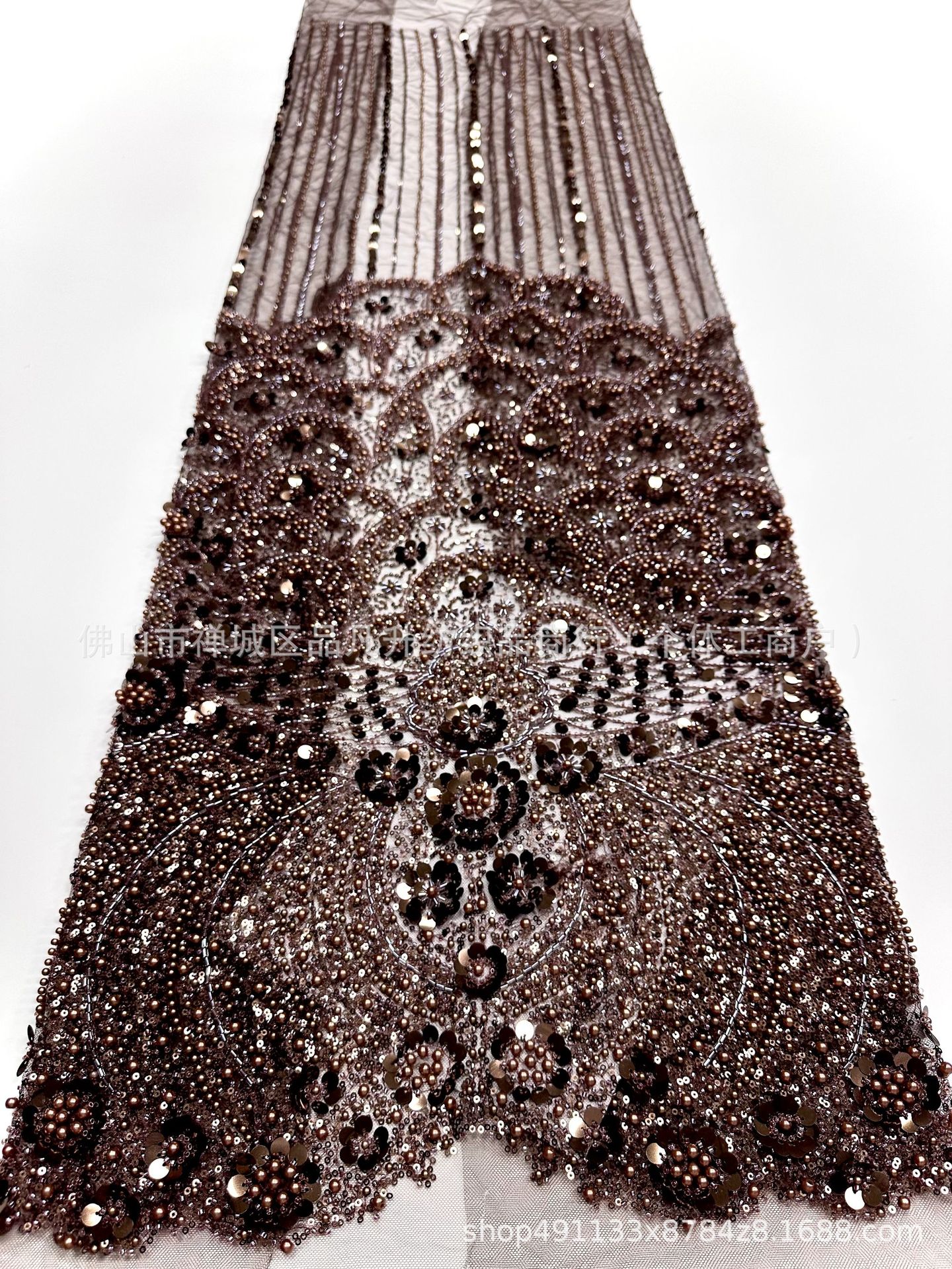 Fabricantes de bolsas transfronterizas tela de sequilla vestido de boda anfitrión de cena rendimiento bar mitzvah vestido de tela