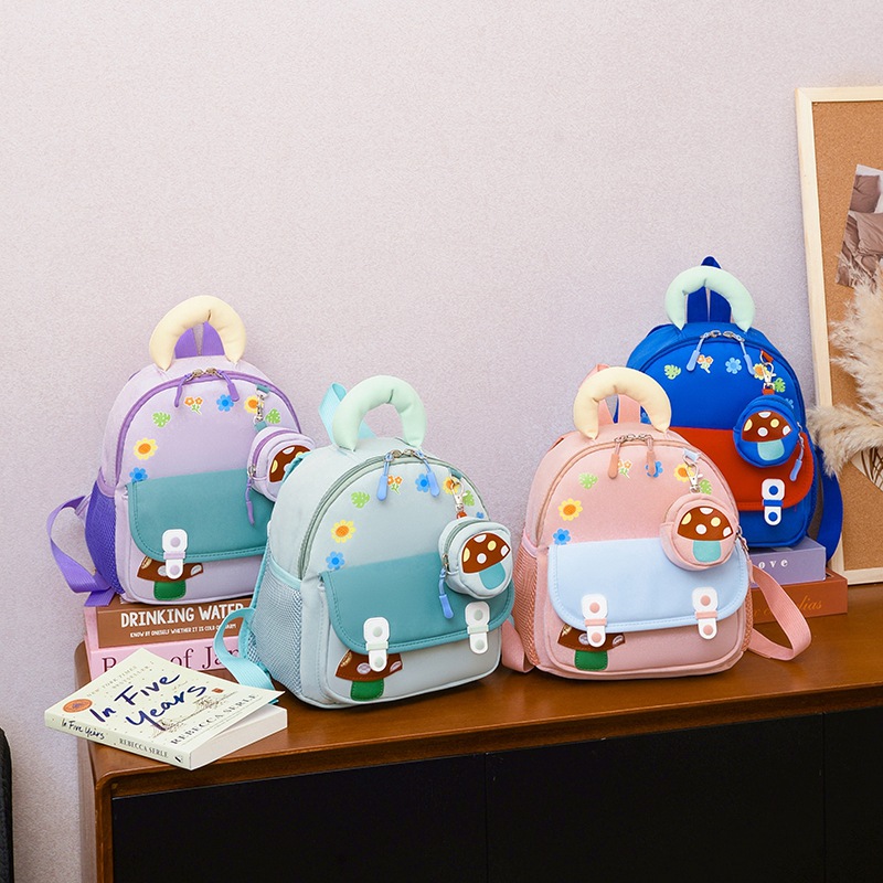 Children's Bag Kindergarten Small School Bag Little Girl Girl Baby Cute Outing Backpack Boy Frog Small Backpack