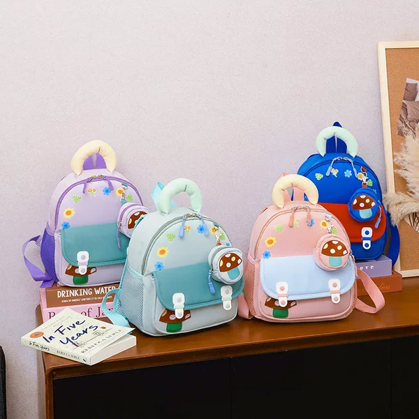 Children's Bag Kindergarten Small School Bag Little Girl Girl Baby Cute Outing Backpack Boy Frog Small Backpack