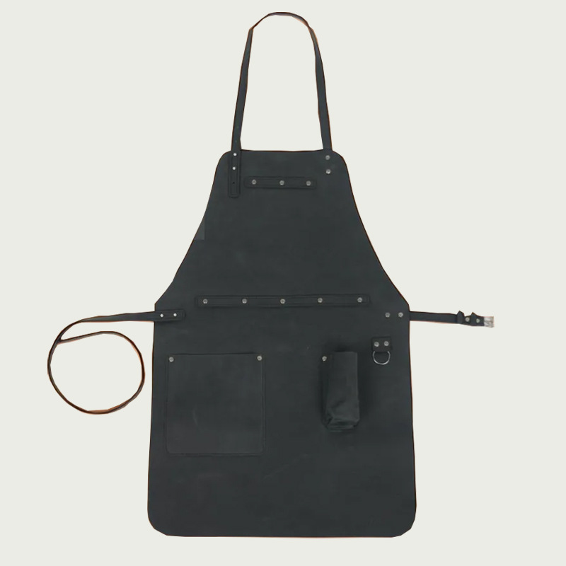 Ventas transfronterizas calientes nórdicas delantal de piel pu impresión logo personalizado pesquería cocina delantal a prueba de agua a prueba de aceite