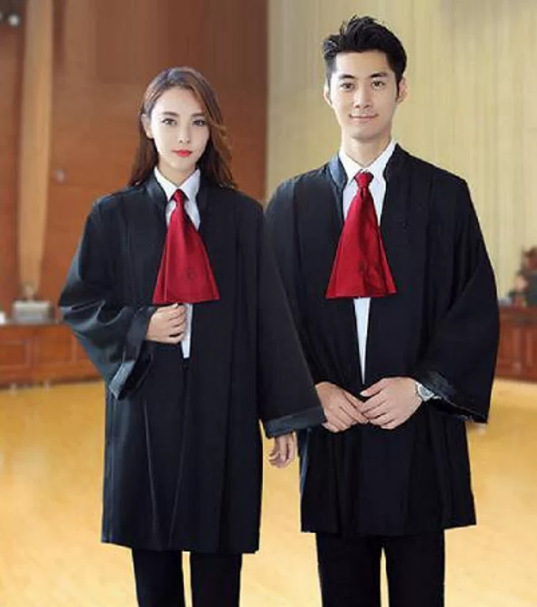Áo choàng luật sư + áo sơ mi / 130cm