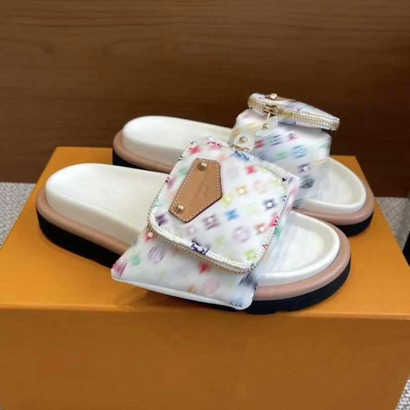 2025 burro pantuflas mujer velcro fondo grueso arrastre rojo verano relieve plano cuero pareja playa