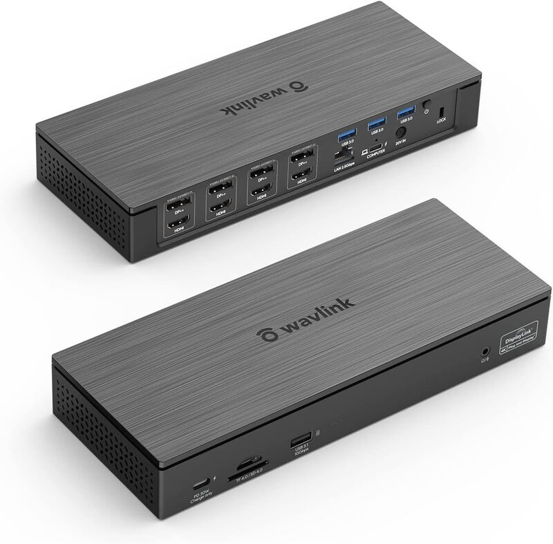 WavlinK 5K Monitor USB-C Universal DoCKing Station Ethernet 18-in-1usb-C DoCKing Station 100w PD