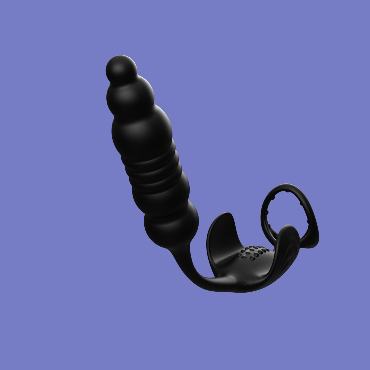 App-Controlled Telescopic Prostate Massager with Vibrating Rear Plug, Silicone — detail image 15