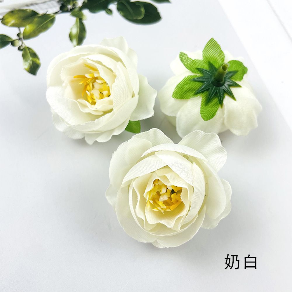 Hot sale retro brote de té de rosas DIY pecho material de tocado de flores de la pared de la sala de bodas arreglos de flores de fotografía adornos pequeños