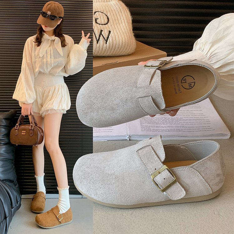 Mocasines Planos para Mujer de Piel Sintética para Primavera y Otoño