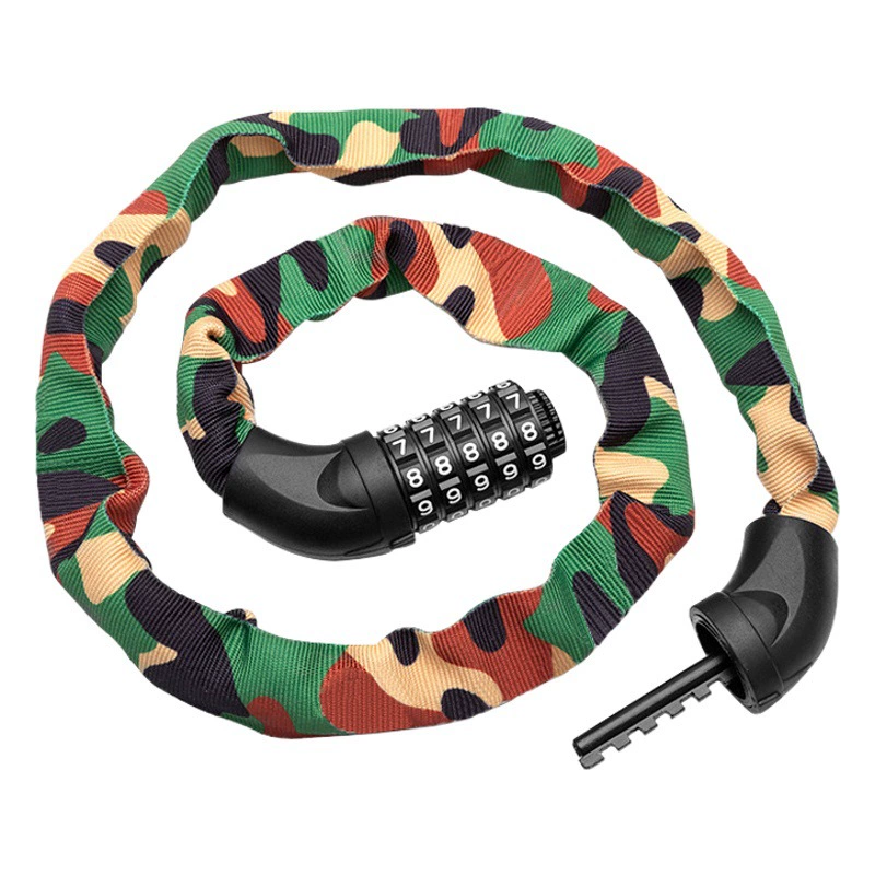 Велосипед замок пароль цепи замок толстый анти-украденный замок электрический автомобиль портативный цепь замок велосипед замок оптом