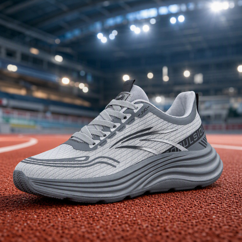 Flyknit Mesh Men's Sports Shoes with EVA Thick Sole, Cushioning, Lightweight, Breathable, Racing Running Shoes, Manufacturer's Direct Delivery Flyknit Mesh Men's Sports Shoes with EVA Thick Sole, Cushioning, Lightweight, Breathable, Racing Running Shoes, Manufacturer's Direct Delivery