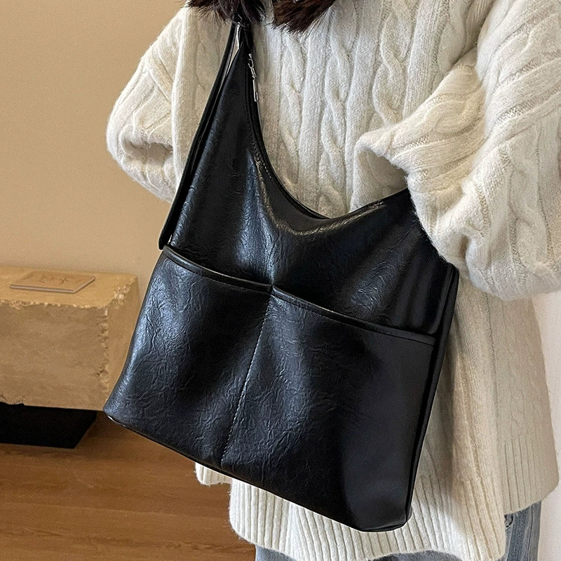 Retro capacious summer underarm bag, universal one-shoulder bag