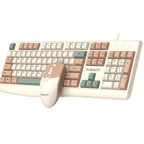 Viper keyboard for office, mouse set, fashionable laptop, business version
