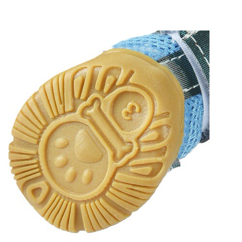Cross-border new dog shoes summer breathable pet shoes non-slip wear-resistant puppy shoes that won't fall off when going out wholesale
