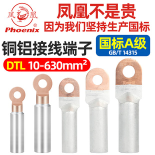 Phoenix DTL copper aluminum terminal copper nose national standard A grade aluminum connector wire cable wiring nose wire ear