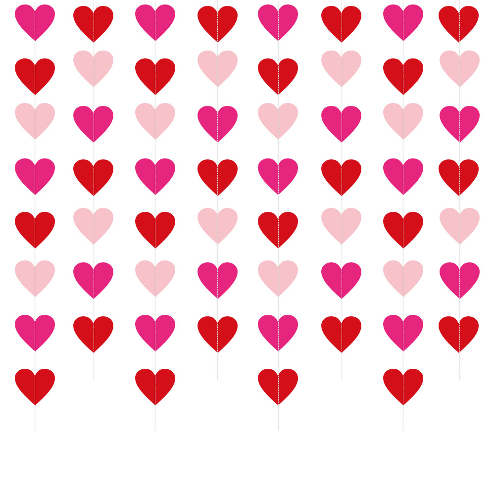 Día de San Valentín decoración de la habitación decoración de la boda suministros amor colgante bandera cadena pieza Día de San Valentín amor tire bandera corona