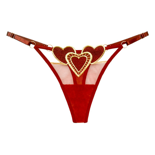 Girly Heart Japanese Thong Two-Dimensional Cute Fat Breathable Low Waist Adjustable Thin Strap Panties for Women 2260