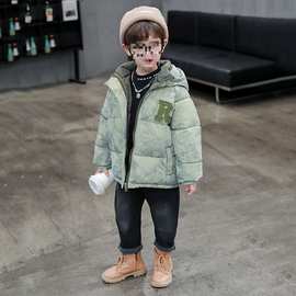男童棉服2025新款洋气儿童装秋冬季羽绒棉衣外套男宝冬季加厚棉袄