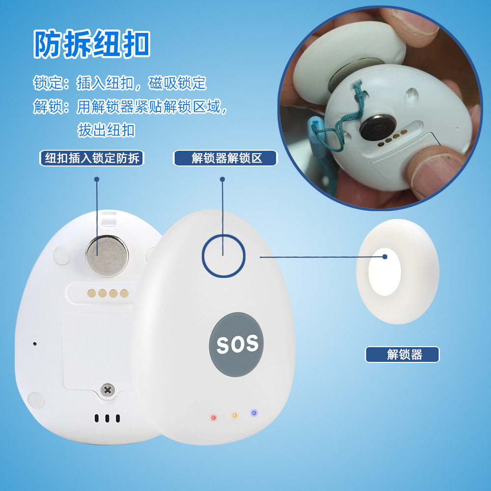 4Ggps Locator for the Elderly and Children to Prevent Loss, One-Click Sos, Two-Way Calling, Wearable Gps Locator