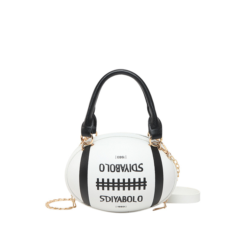 Bolsas de fútbol personales 2025 primavera nuevo paquete blando japonés personales letras de contraste de color tendencia de moda crowdsourcing