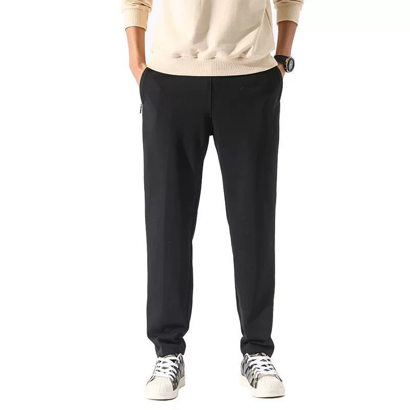 Demi-season thin knitted trousers, plus size