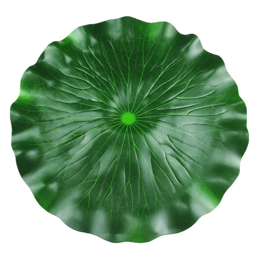 Hoja de loto artificial hoja de loto EVA agua flotante piscina de loto tanque de peces estanque paisaje Decoración Accesorios de rendimiento suministro directo de fábrica