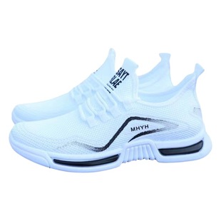 2025 Men's Shoes Summer New sneaker Comfortable Breathable White Shoes Flying Weaving Breathable Casual Shoes Foreign Trade Shoes for Men