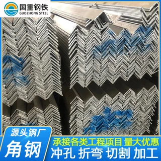 外贸批发镀锌角钢黑料加工冲孔万能三角铁等边热轧幕墙热浸锌角钢