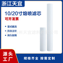 10寸20寸熔喷滤芯 食品级三层熔喷 净水器饮水机熔喷滤芯 碧滤