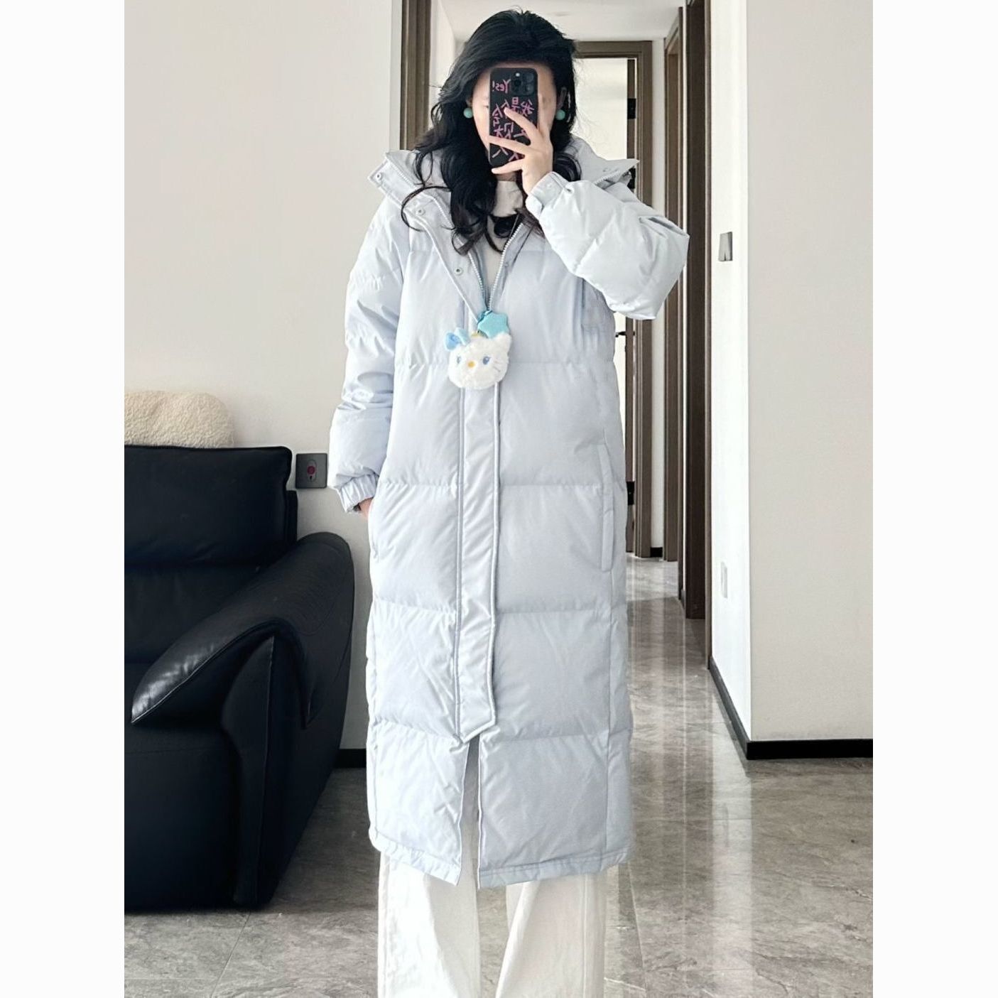 2026 New Winter Women's Mid-Length Cotton Coat, Korean Style Loose Fit, Thickened Over-the-Knee Cotton Jacket for Chinese Drama School Students