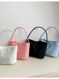 Korean mucu and ebony fashion embroidery high elastic waterproof nylon versatile casual underarm one shoulder women