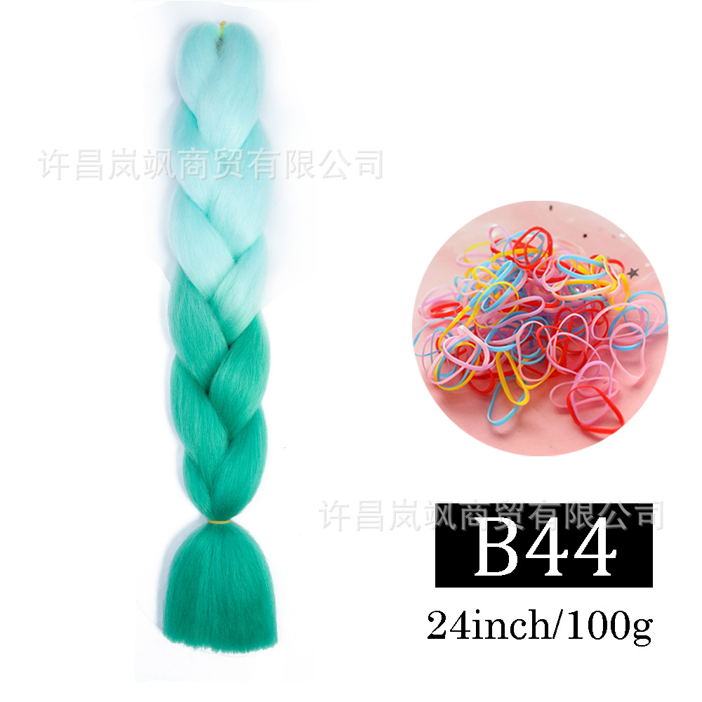 Peluca de trenza grande africana, color, trenza sucia, cuerda para el cabello, degradado, fibra química, trenza grande, reggae, hip-hop, trenza sucia, trenza