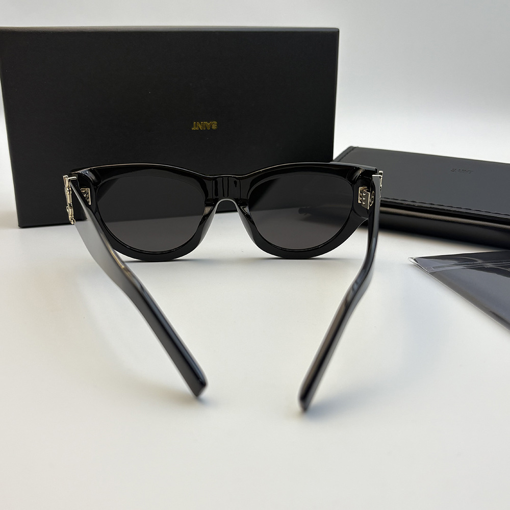 新しいキャットアイサングラス M94 ラージフレーム顔小文字ファッションサングラス男性と女性のインターネット有名人同じスタイルは度数を合わせることができます
