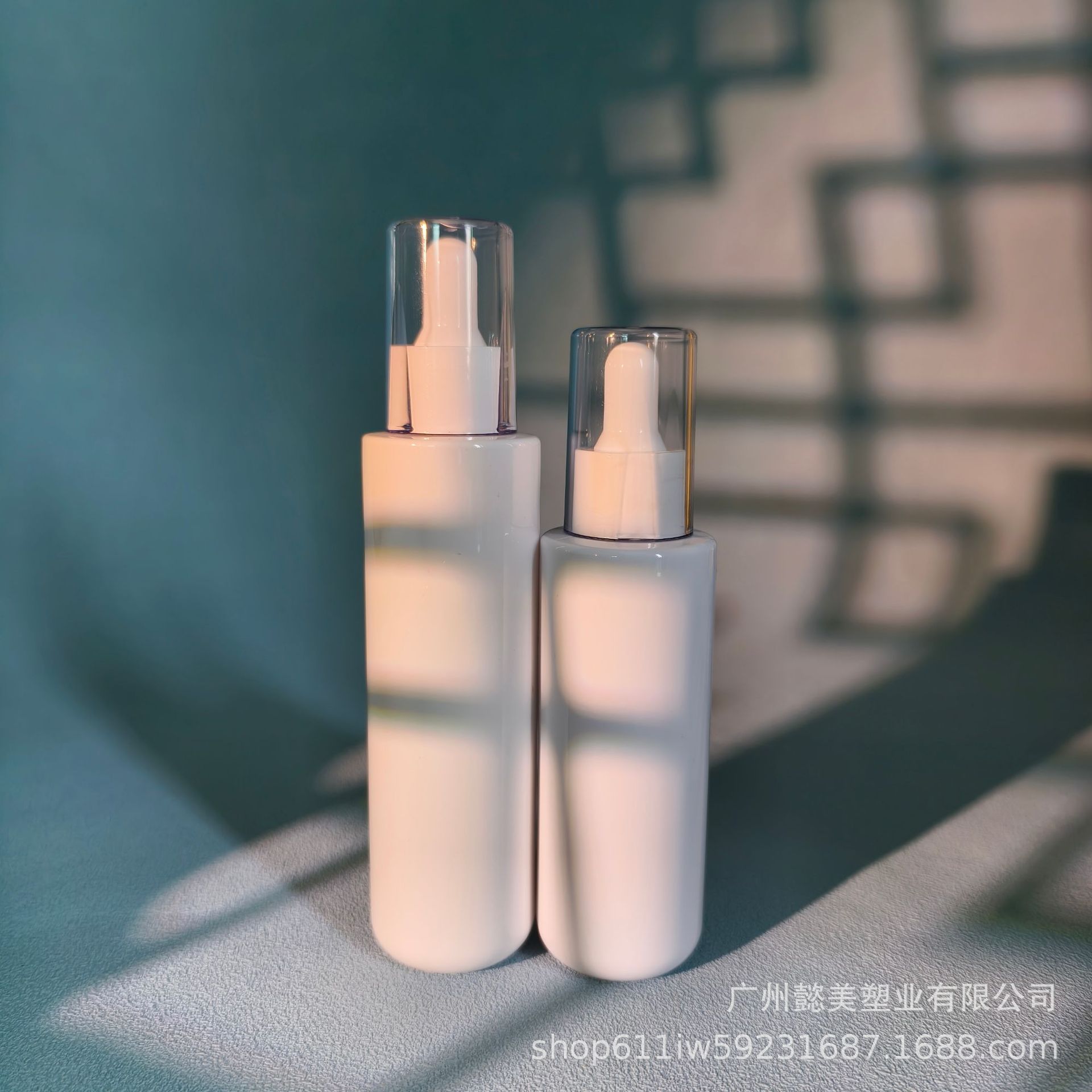 50ml加厚玻璃滴管瓶80ml平肩圆底滴管精油瓶子100ml精华原液空瓶