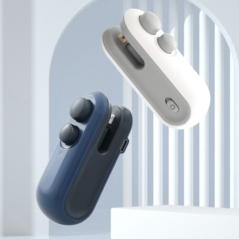 Sealing Machine Sealing New Small Portable Snack Artifact Household Magnetic Suction Hand Pressure Plastic Bag Sealed Mini